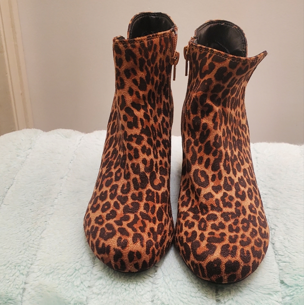 Leopard booties